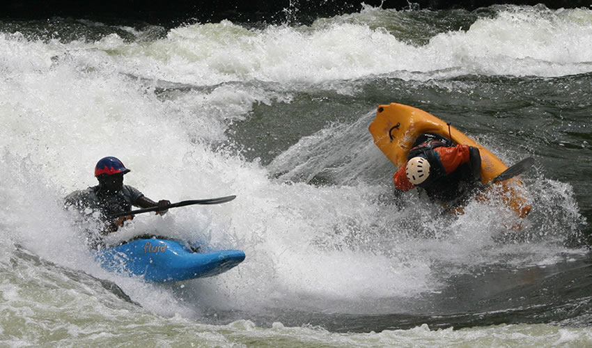 kayaking on River Nile