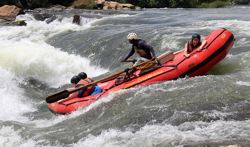 White Water Rafting on River Nile in Uganda