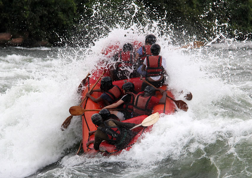 White Water Rafting on River Nile in Uganda