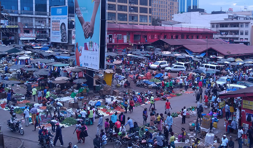 Nakasero Market in Kampala City