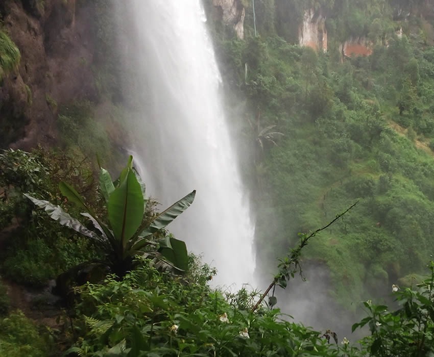 Hiking to Sipi Falls on Mount Elgon in Uganda