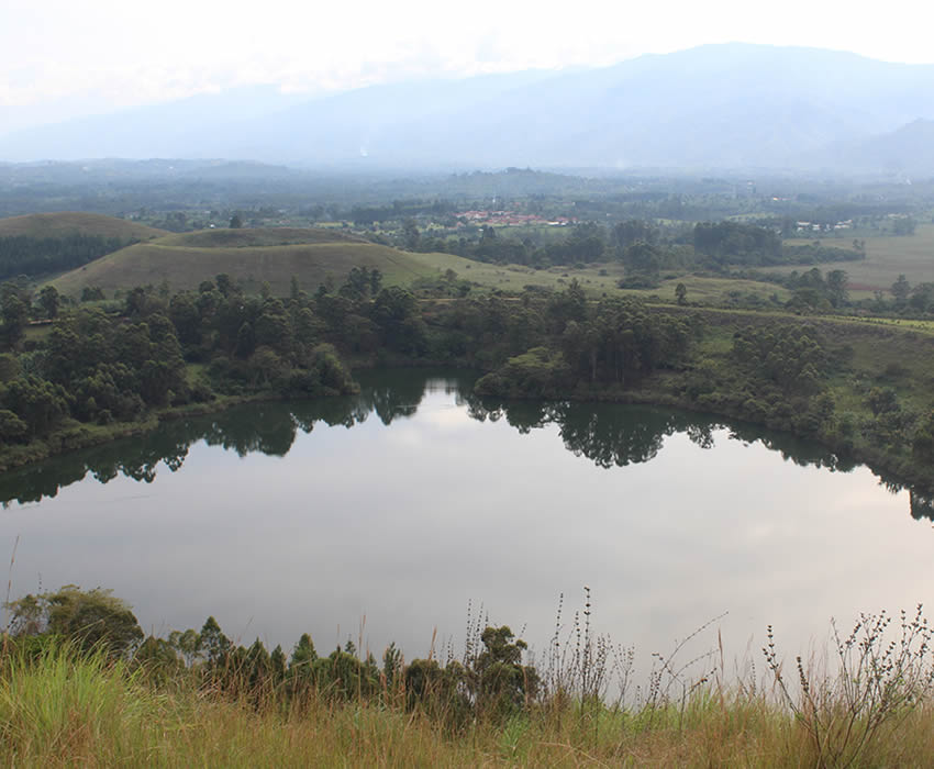 crater lake in Fort Portal